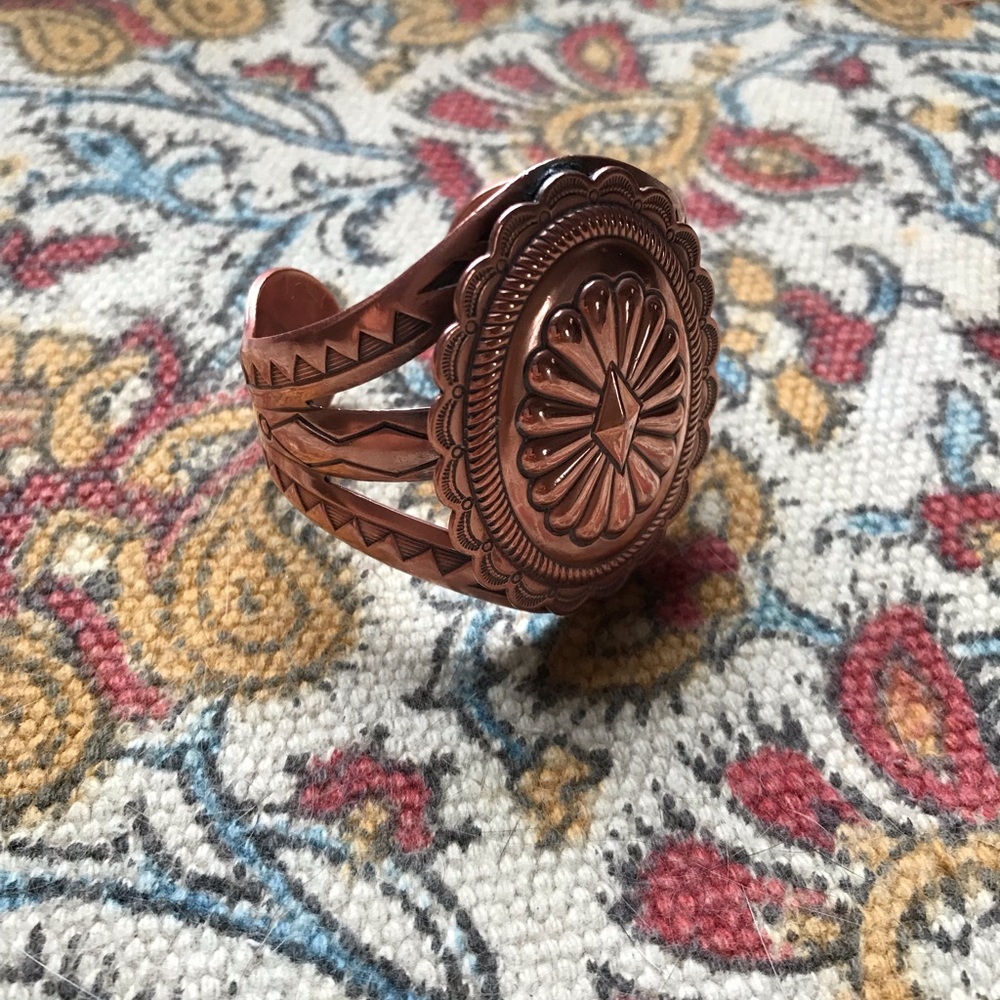 *VINTAGE* Solid copper cuff